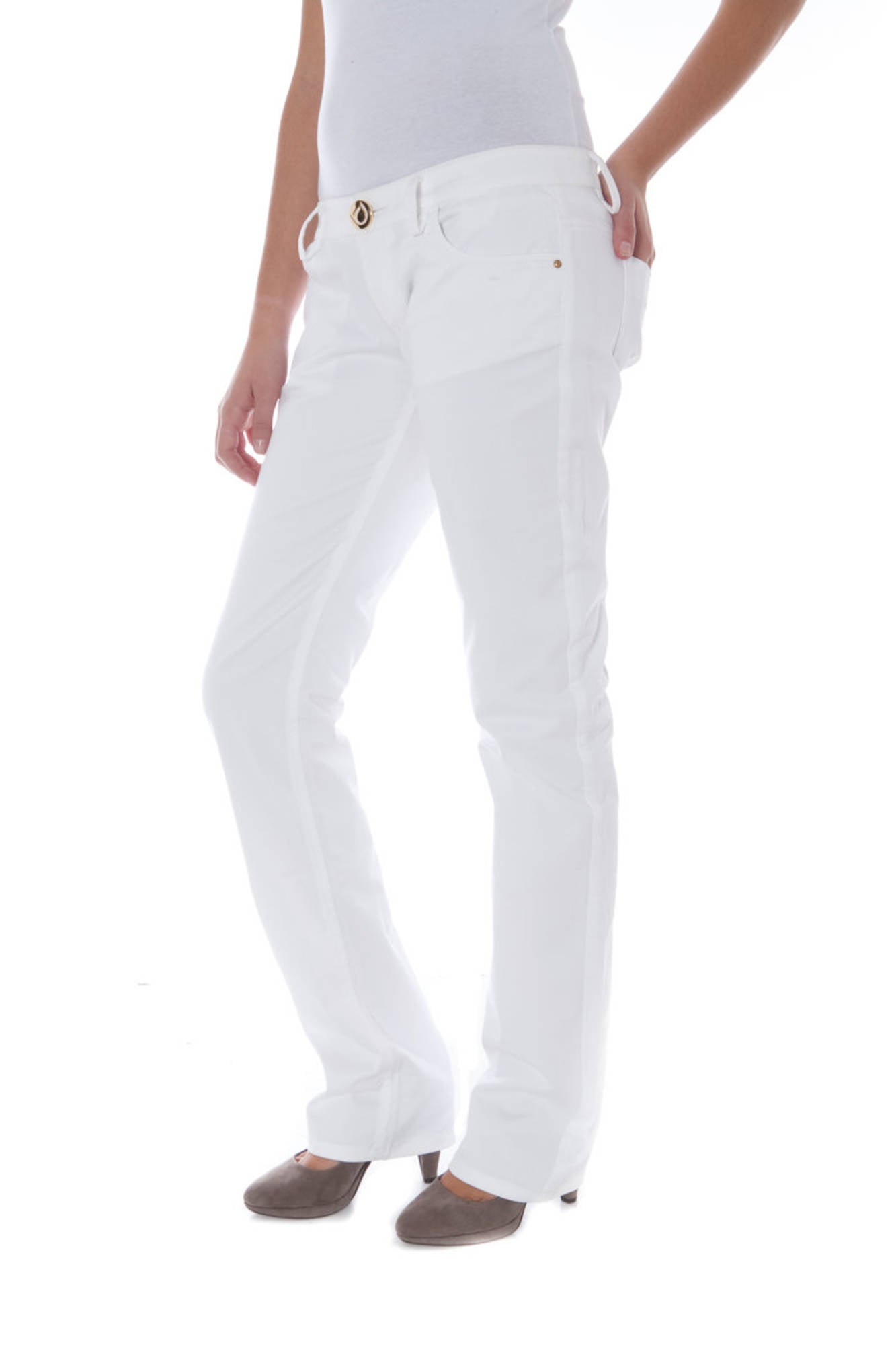 PHARD PANTALONE DONNA BIANCO