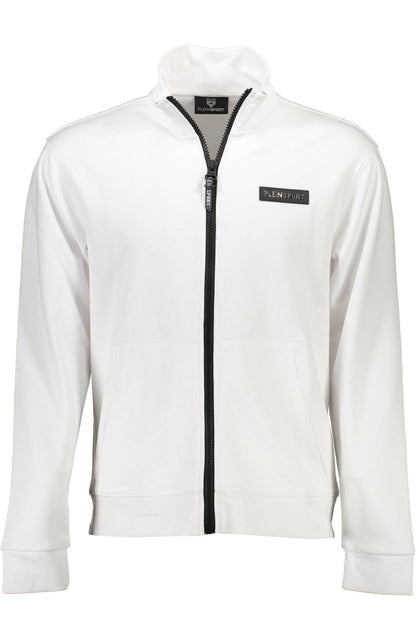 PLEIN SPORT FELPA CON ZIP UOMO BIANCO