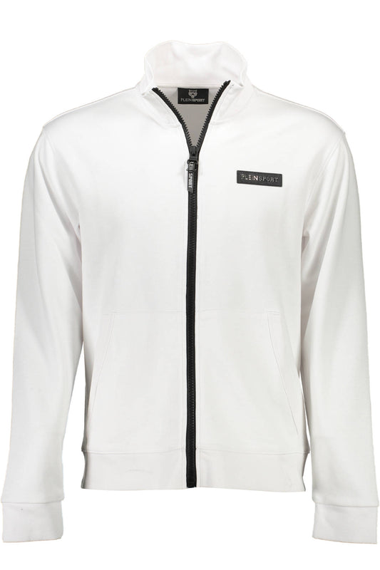 PLEIN SPORT FELPA CON ZIP UOMO BIANCO