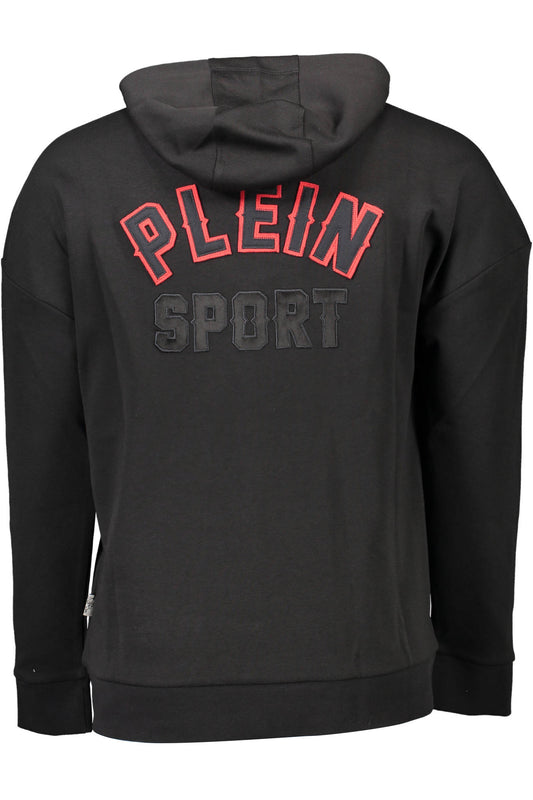 PLEIN SPORT FELPA CON ZIP UOMO NERO