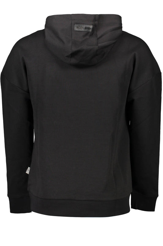 PLEIN SPORT FELPA SENZA ZIP UOMO NERO