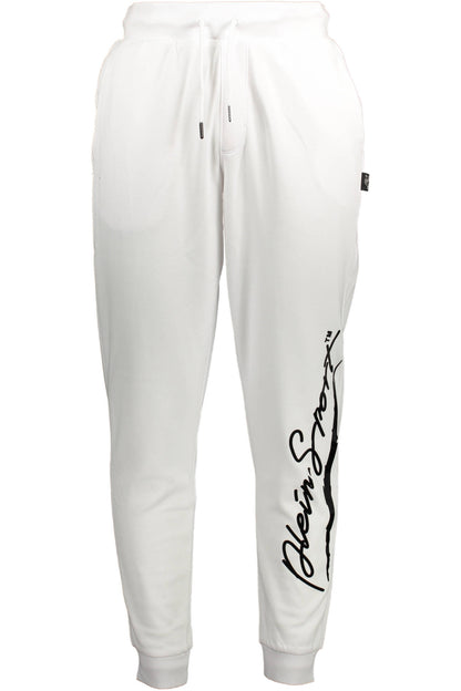 PLEIN SPORT PANTALONE UOMO BIANCO