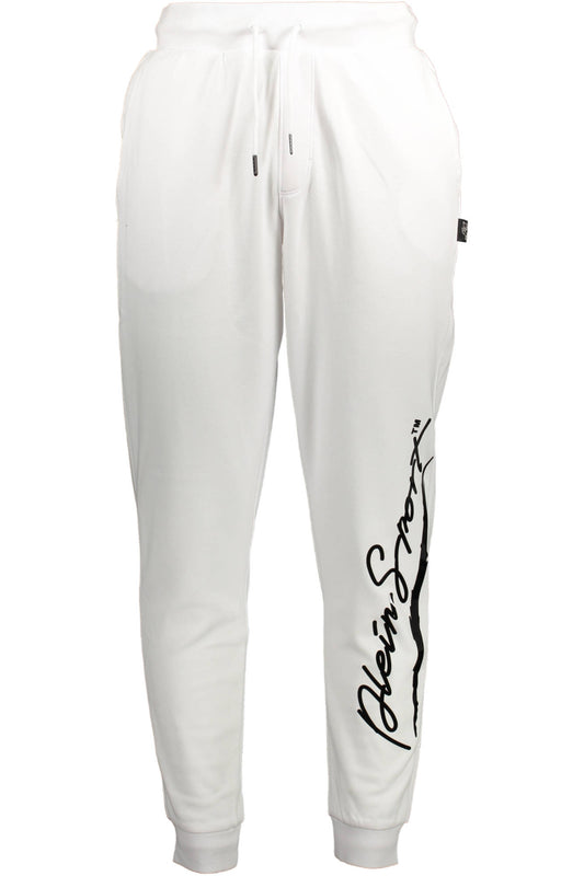 PLEIN SPORT PANTALONE UOMO BIANCO