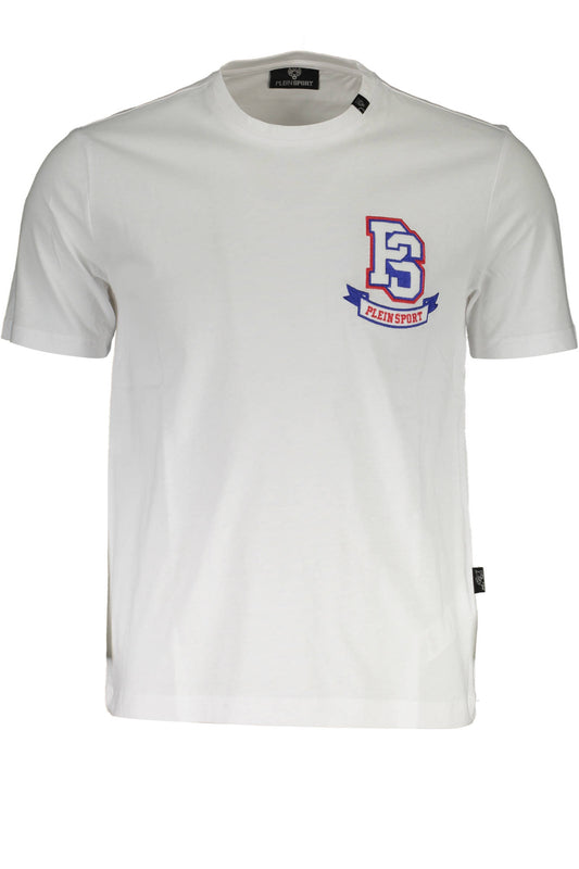 PLEIN SPORT T-SHIRT MANICHE CORTE UOMO BIANCO