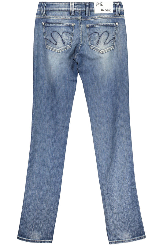 RE-START JEANS DENIM DONNA AZZURRO