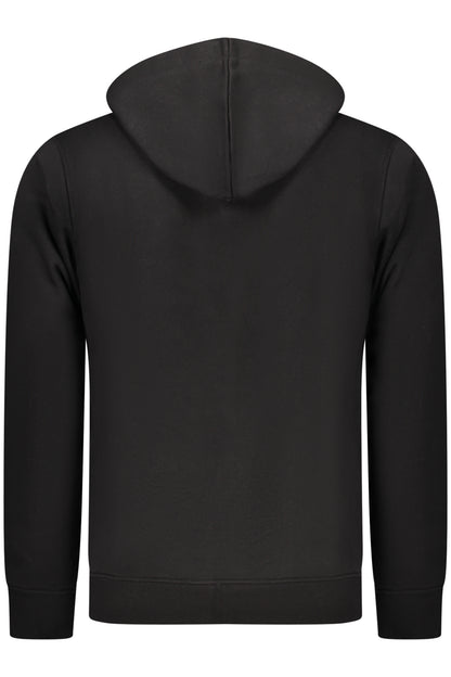 RIFLE FELPA CON ZIP UOMO NERO