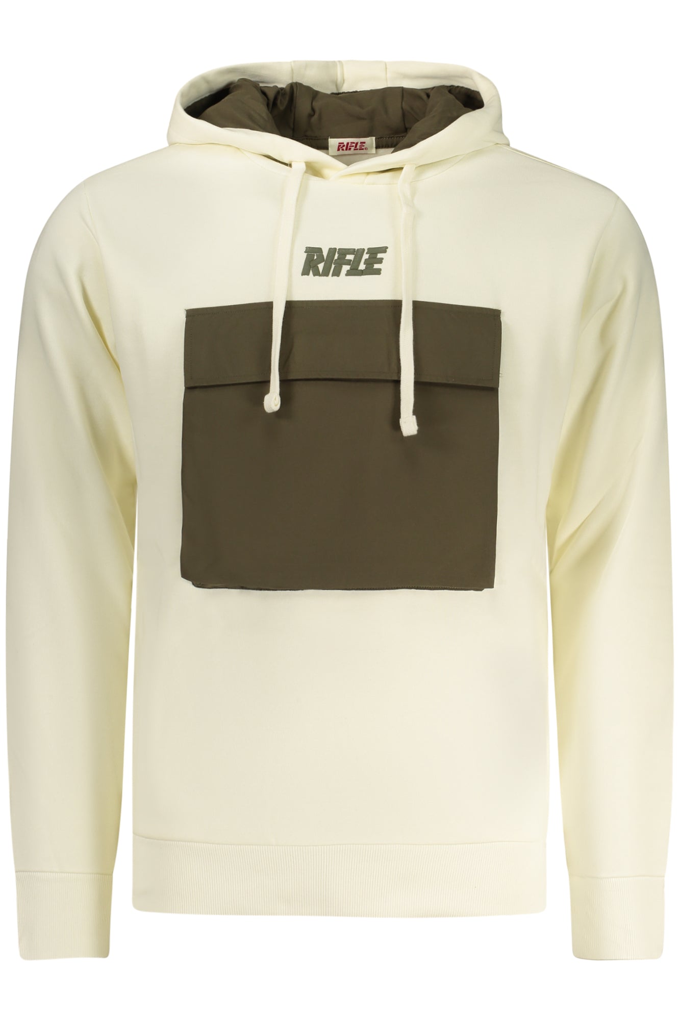 RIFLE FELPA SENZA ZIP UOMO BIANCO