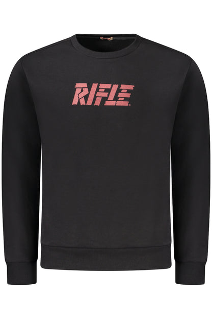 RIFLE FELPA SENZA ZIP UOMO NERO