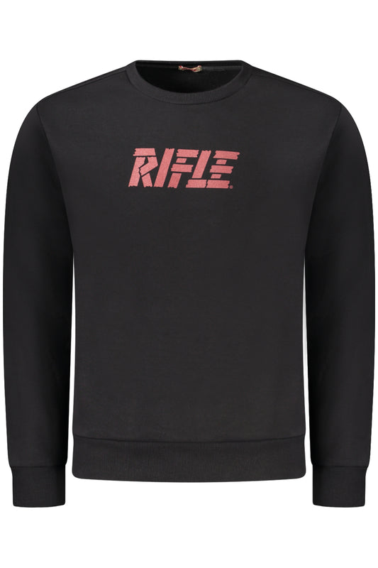 RIFLE FELPA SENZA ZIP UOMO NERO