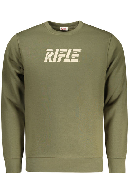 RIFLE FELPA SENZA ZIP UOMO VERDE