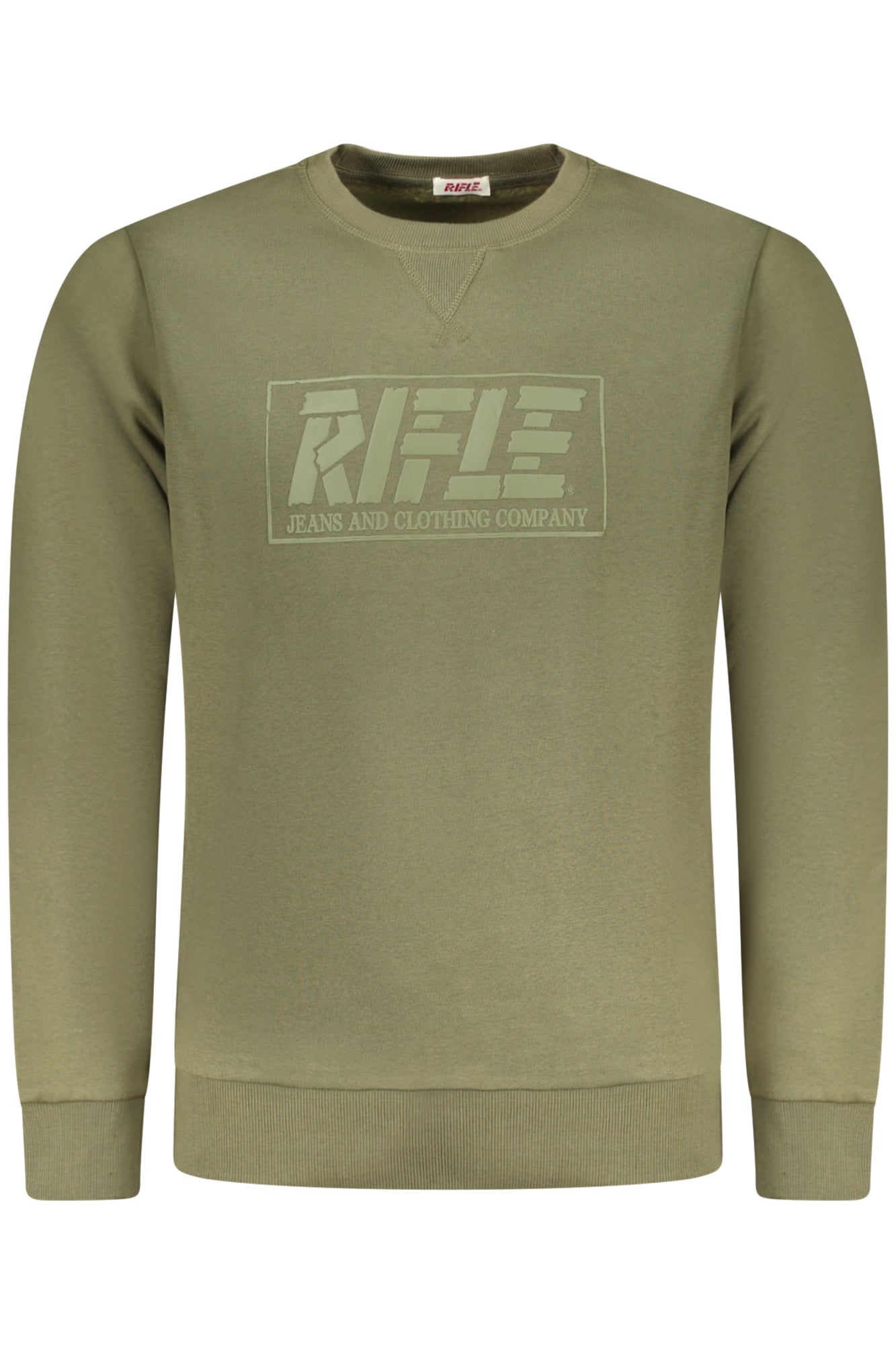 RIFLE FELPA SENZA ZIP UOMO VERDE