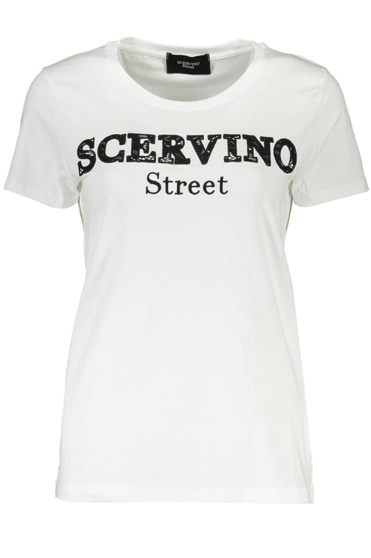 SCERVINO STREET T-SHIRT MANICHE CORTE DONNA BIANCO