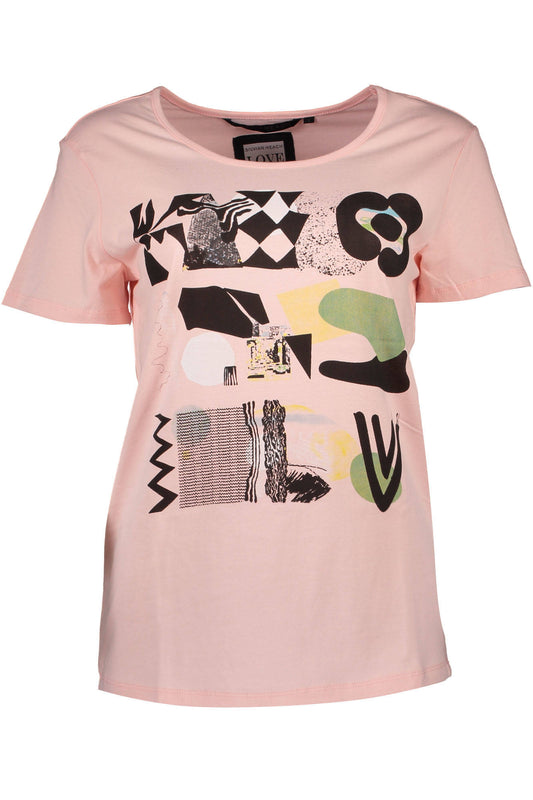 SILVIAN HEACH T-SHIRT MANICHE CORTE DONNA ROSA