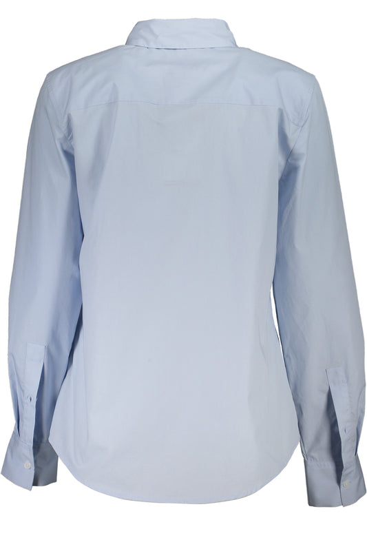TOMMY HILFIGER CAMICIA MANICHE LUNGHE DONNA AZZURRO