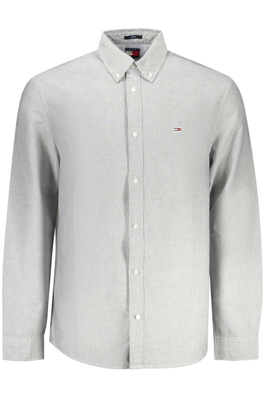 TOMMY HILFIGER CAMICIA MANICHE LUNGHE UOMO GRIGIO