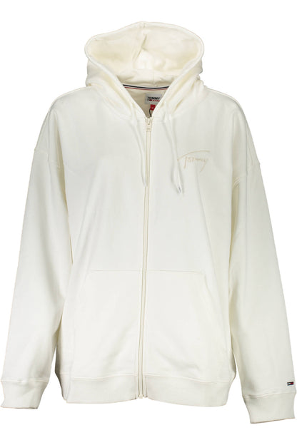 TOMMY HILFIGER FELPA CON ZIP DONNA BIANCO