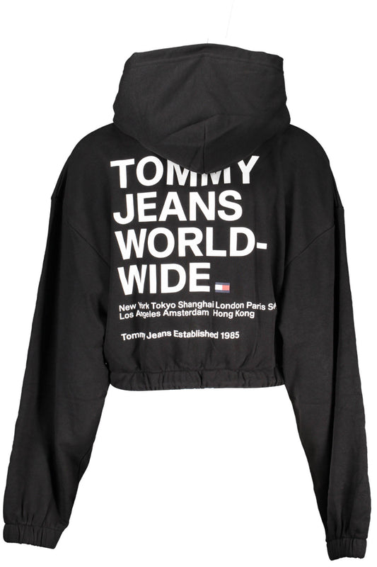TOMMY HILFIGER FELPA CON ZIP DONNA NERO