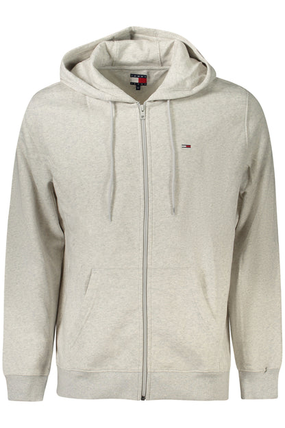 TOMMY HILFIGER FELPA CON ZIP UOMO GRIGIO