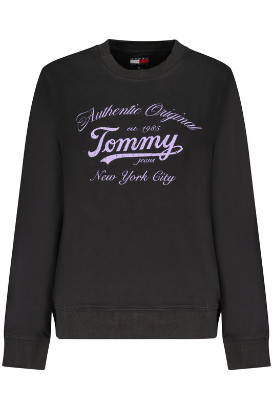 TOMMY HILFIGER FELPA SENZA ZIP DONNA NERO
