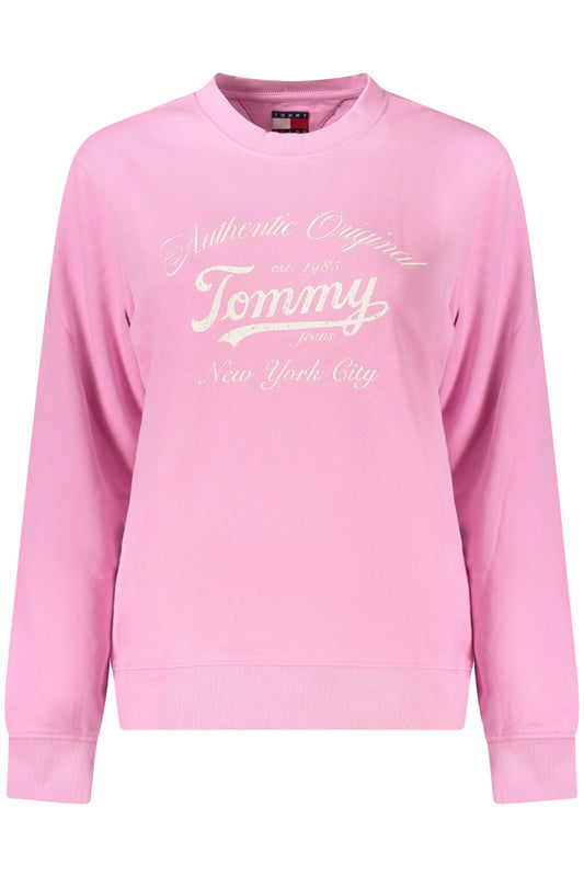 TOMMY HILFIGER FELPA SENZA ZIP DONNA ROSA