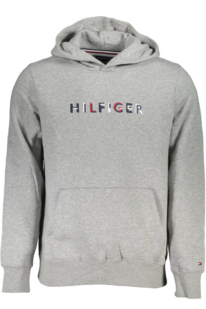 TOMMY HILFIGER FELPA SENZA ZIP UOMO GRIGIO