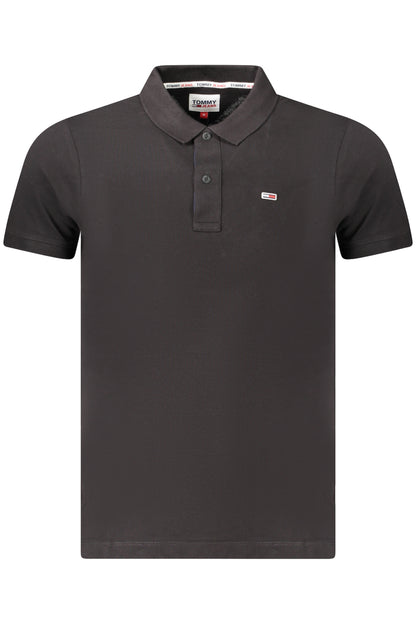 TOMMY HILFIGER POLO MANICHE CORTE UOMO NERO