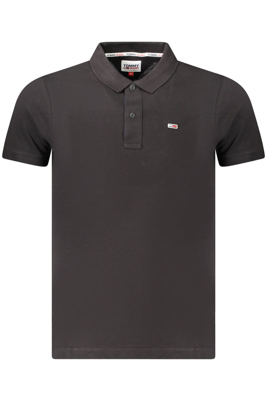 TOMMY HILFIGER POLO MANICHE CORTE UOMO NERO