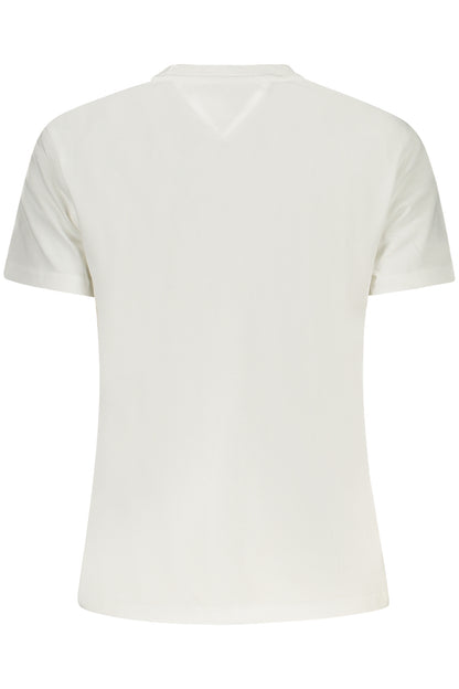 TOMMY HILFIGER T-SHIRT MANICHE CORTE DONNA BEIGE