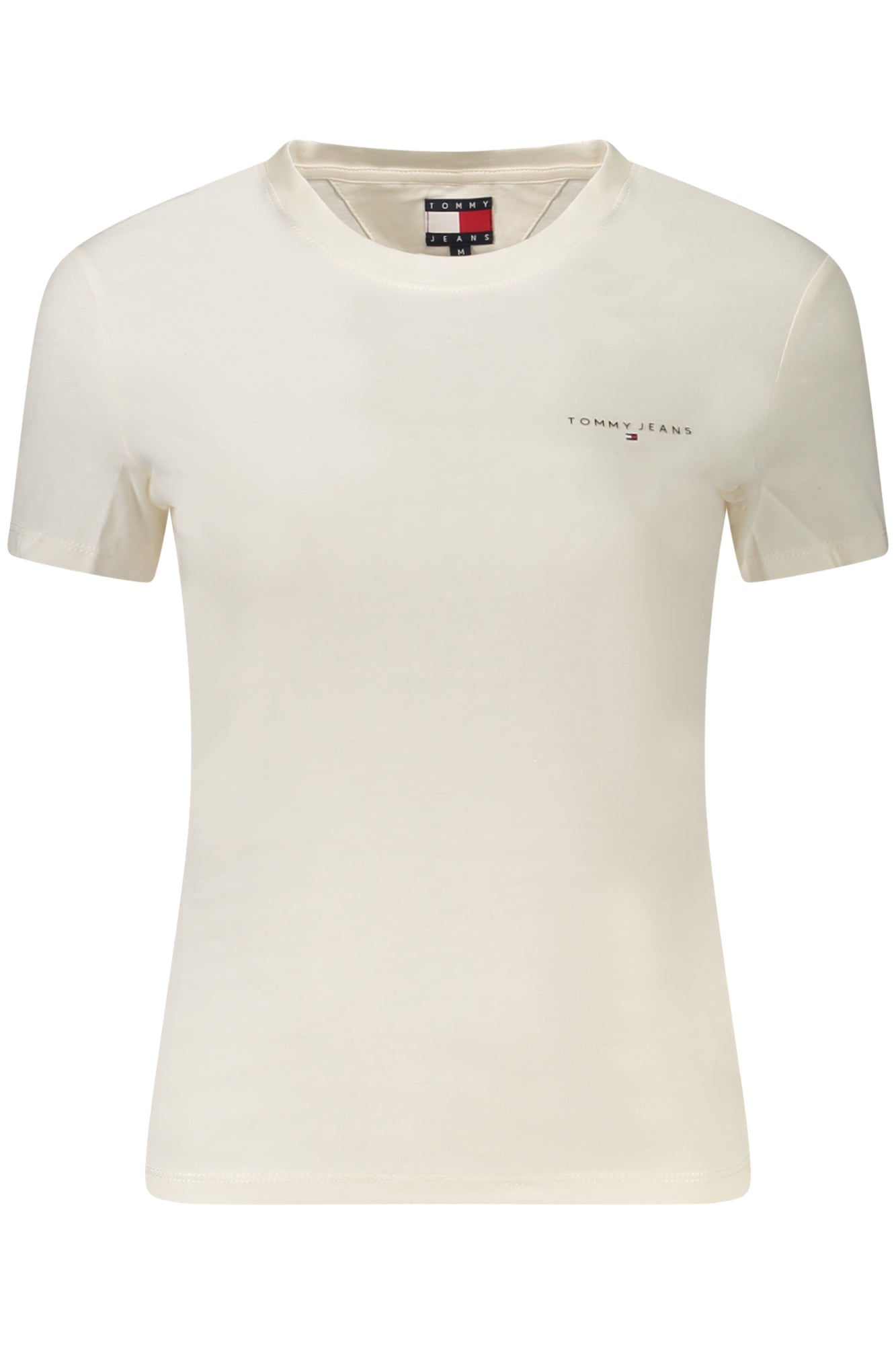 TOMMY HILFIGER T-SHIRT MANICHE CORTE DONNA BIANCO