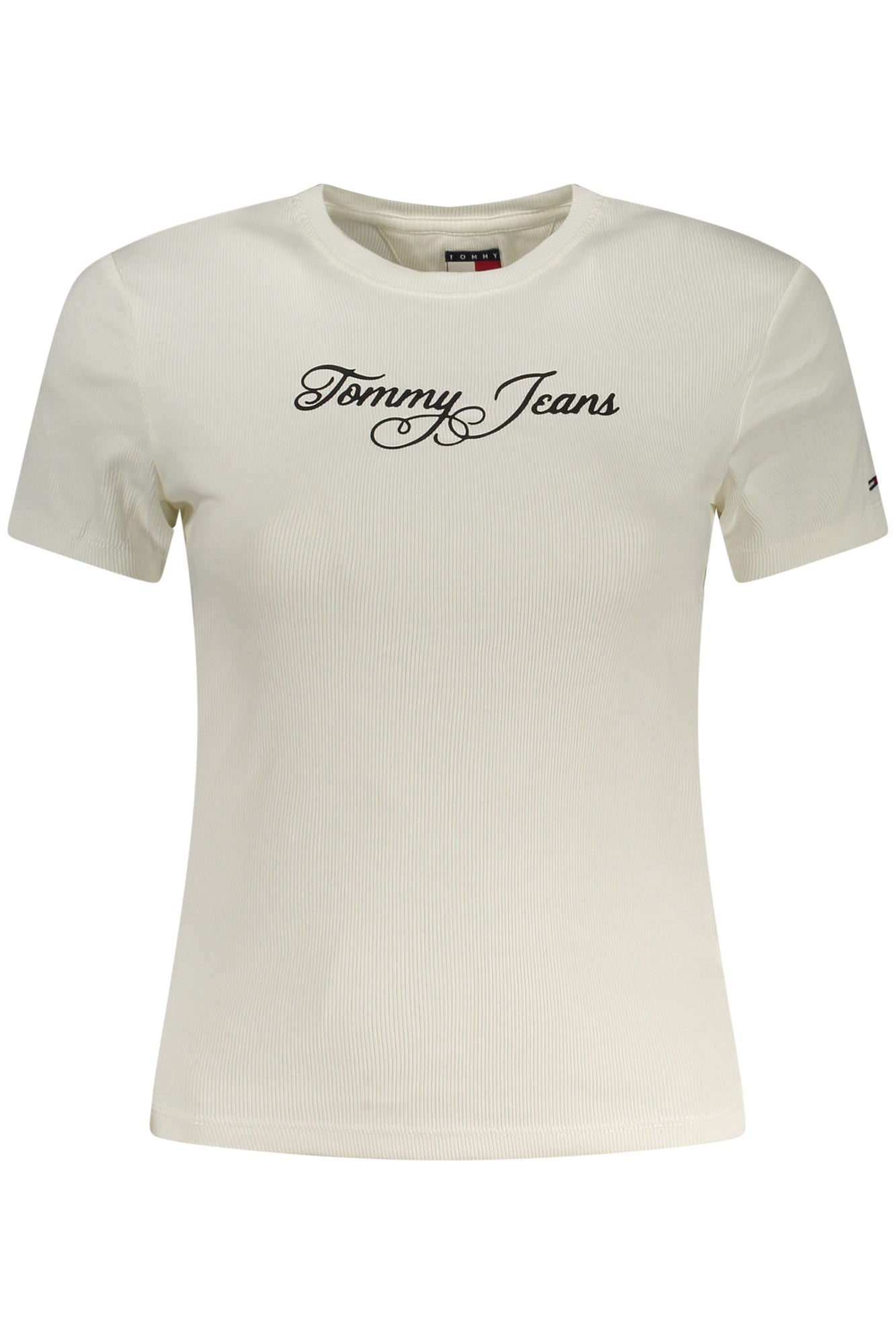 TOMMY HILFIGER T-SHIRT MANICHE CORTE DONNA BIANCO