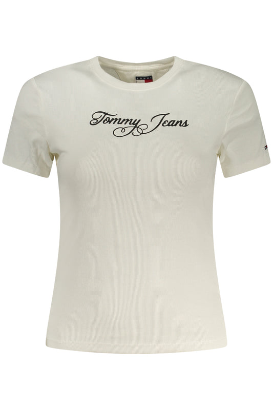 TOMMY HILFIGER T-SHIRT MANICHE CORTE DONNA BIANCO