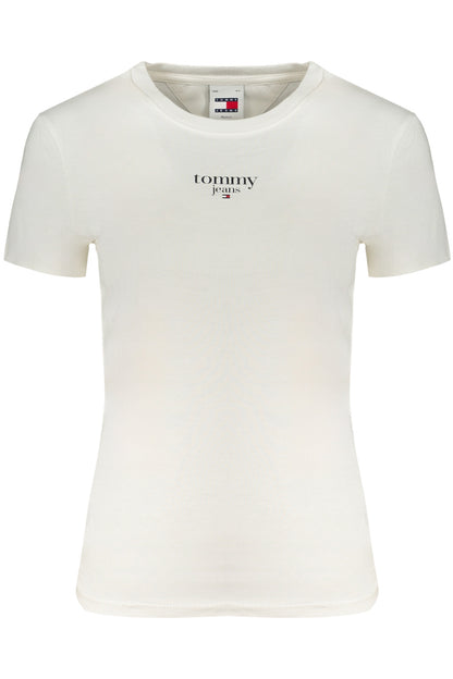 TOMMY HILFIGER T-SHIRT MANICHE CORTE DONNA BIANCO