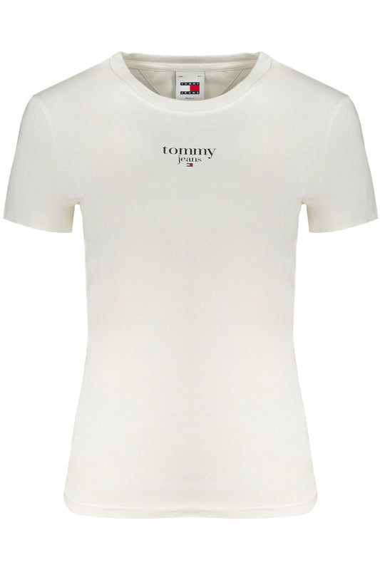 TOMMY HILFIGER T-SHIRT MANICHE CORTE DONNA BIANCO
