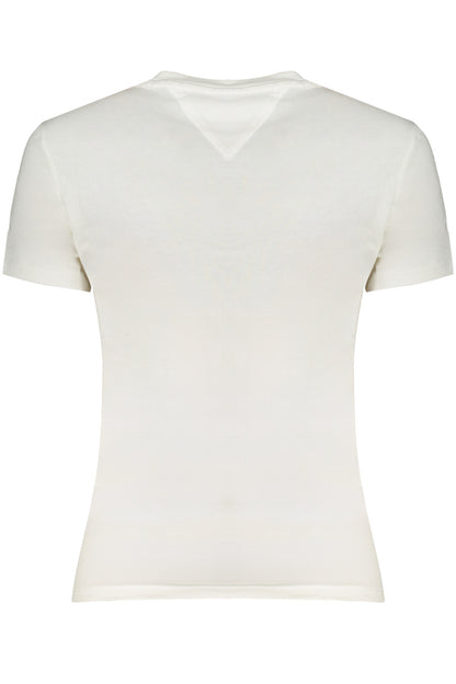 TOMMY HILFIGER T-SHIRT MANICHE CORTE DONNA BIANCO