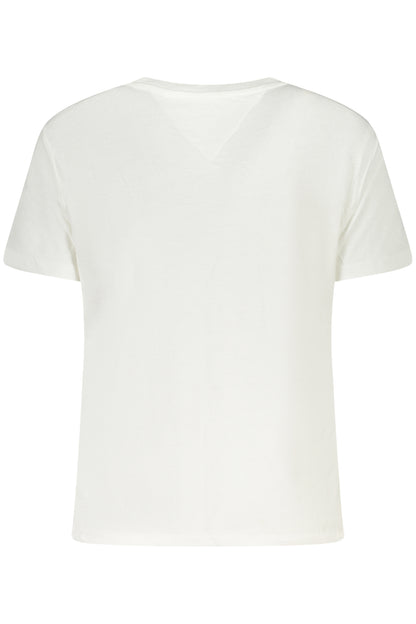 TOMMY HILFIGER T-SHIRT MANICHE CORTE DONNA BIANCO