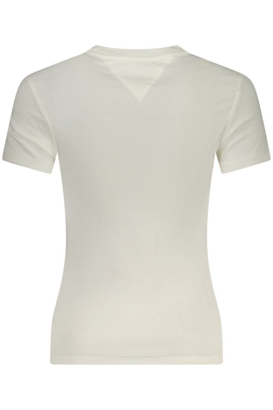TOMMY HILFIGER T-SHIRT MANICHE CORTE DONNA BIANCO