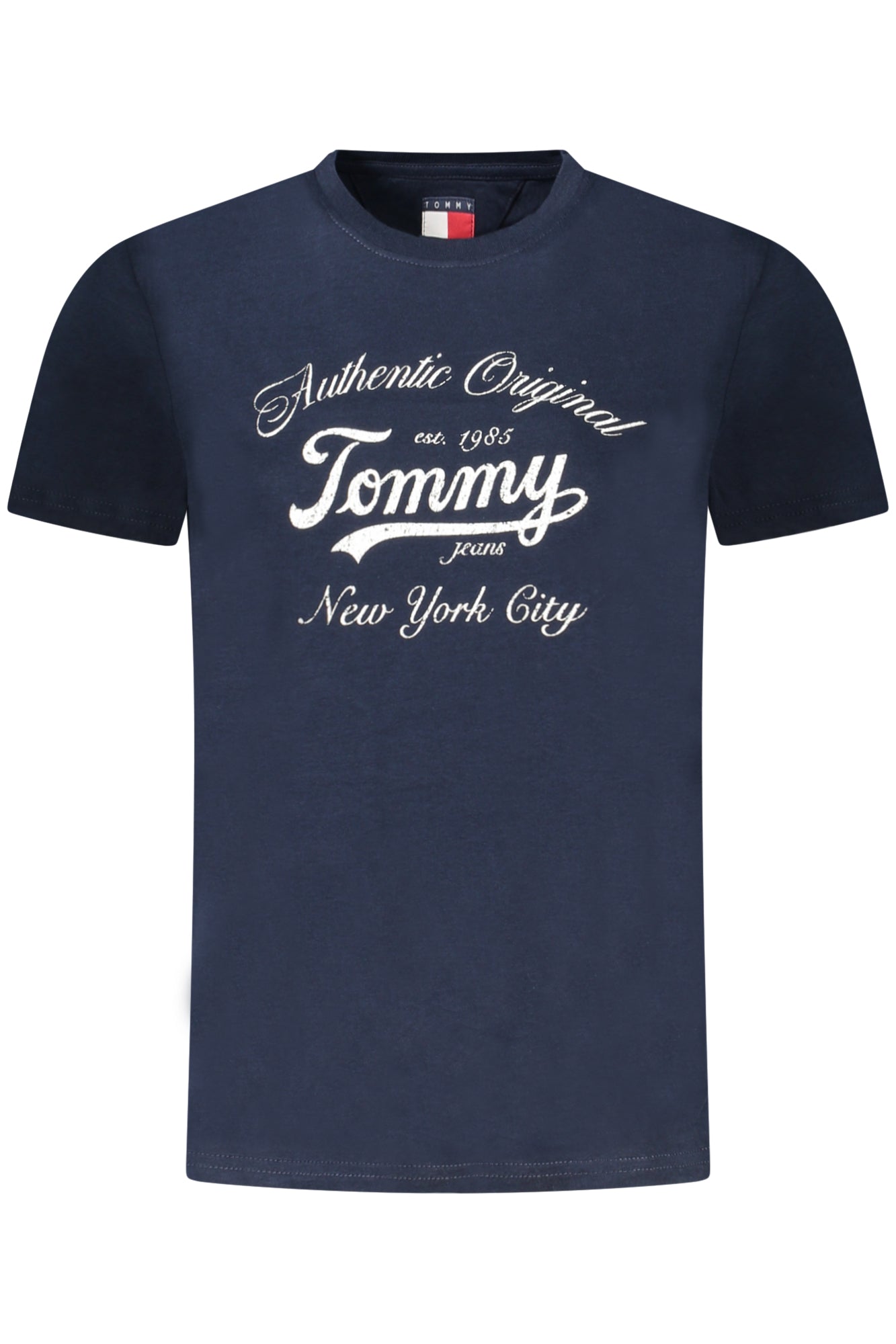 TOMMY HILFIGER T-SHIRT MANICHE CORTE DONNA BLU