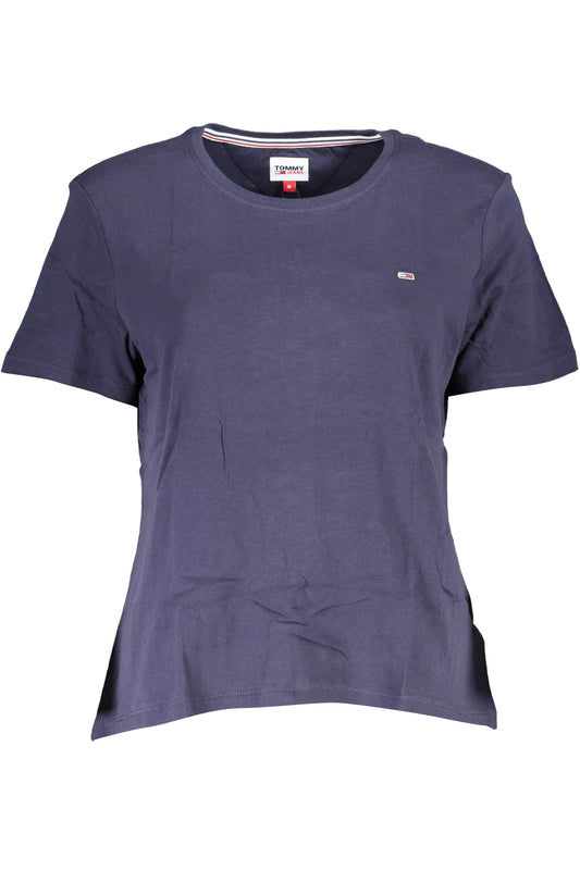 TOMMY HILFIGER T-SHIRT MANICHE CORTE DONNA BLU