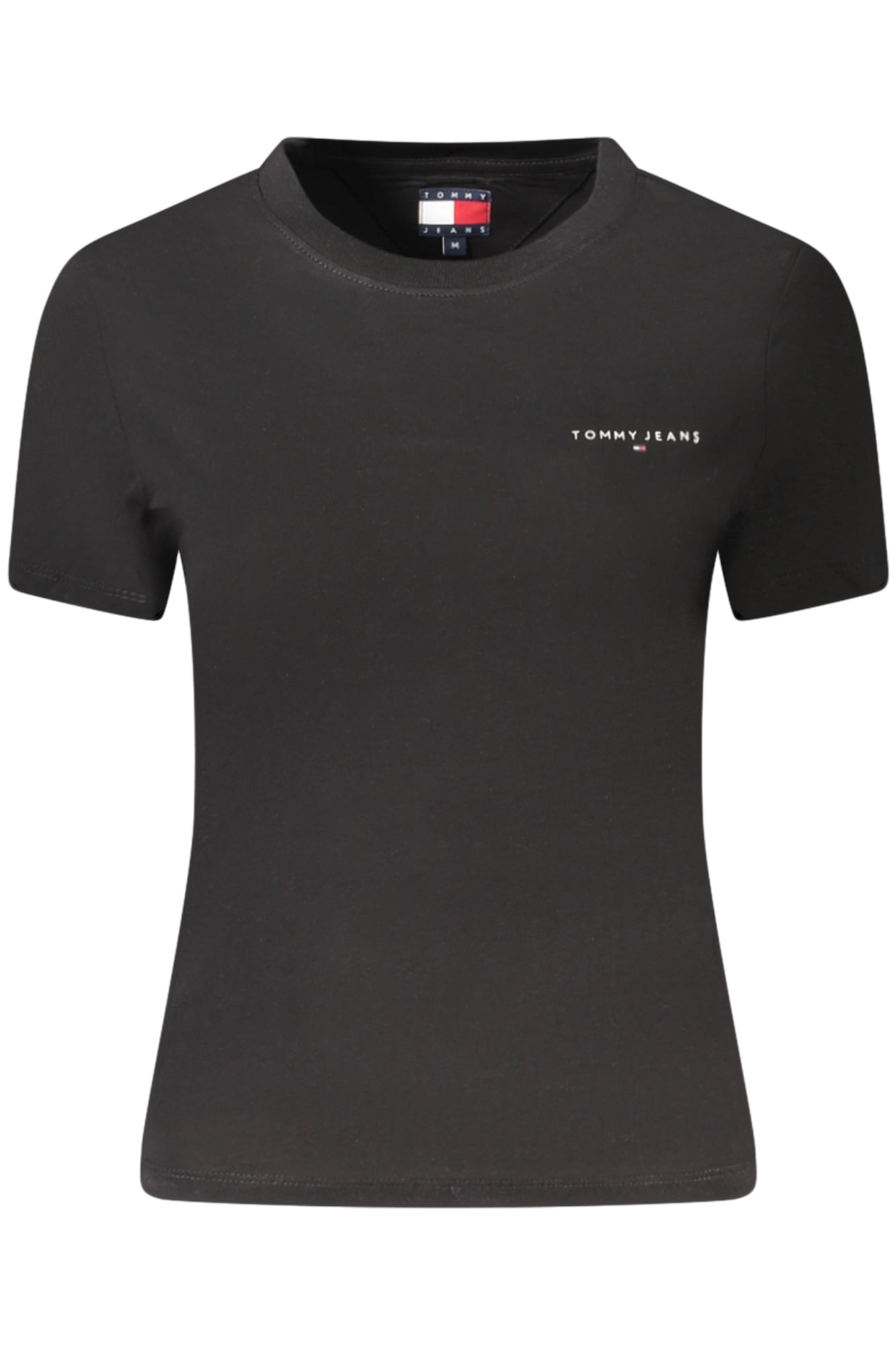 TOMMY HILFIGER T-SHIRT MANICHE CORTE DONNA NERO