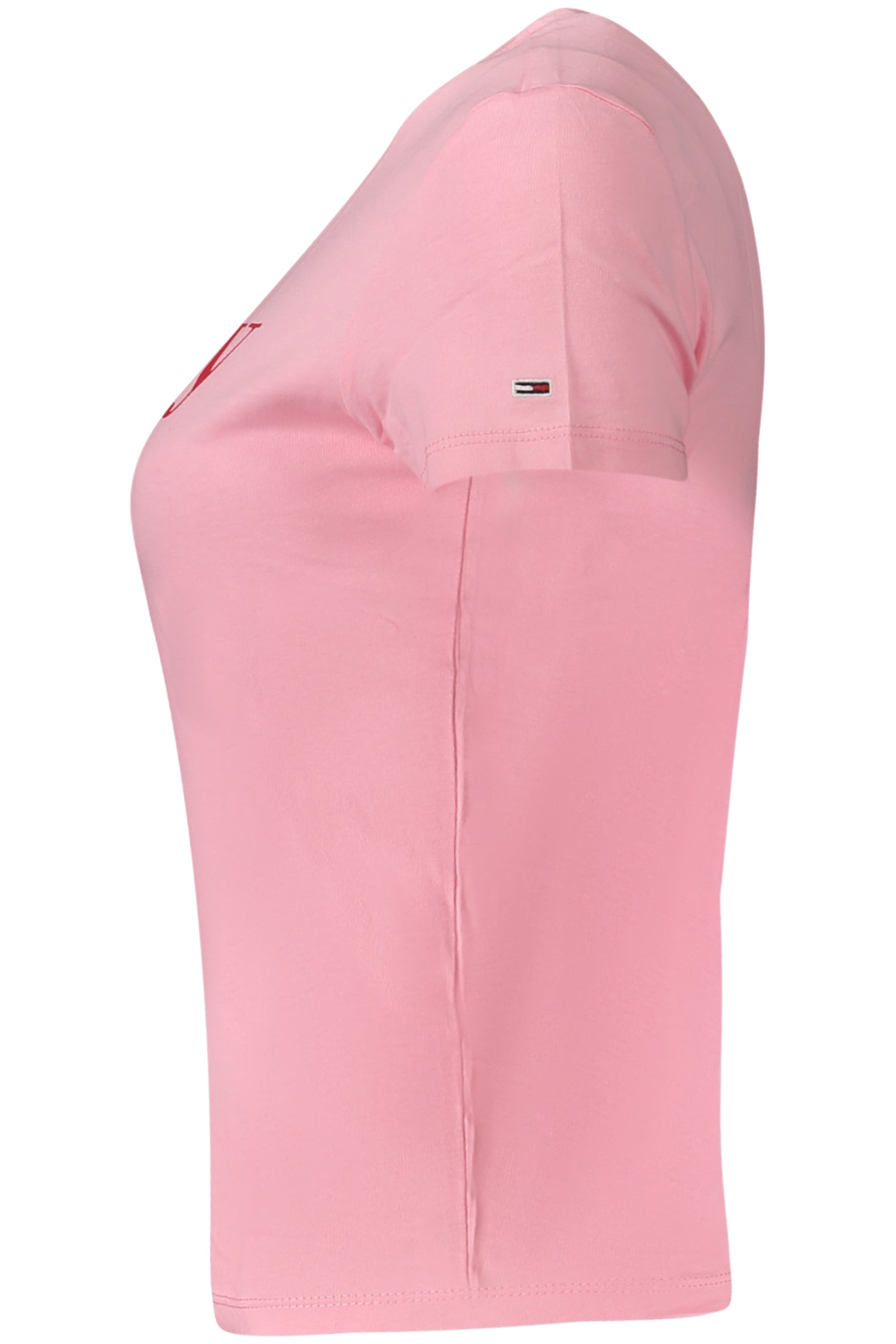 TOMMY HILFIGER T-SHIRT MANICHE CORTE DONNA ROSA