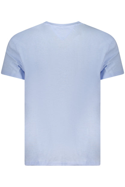 TOMMY HILFIGER T-SHIRT MANICHE CORTE UOMO AZZURRO