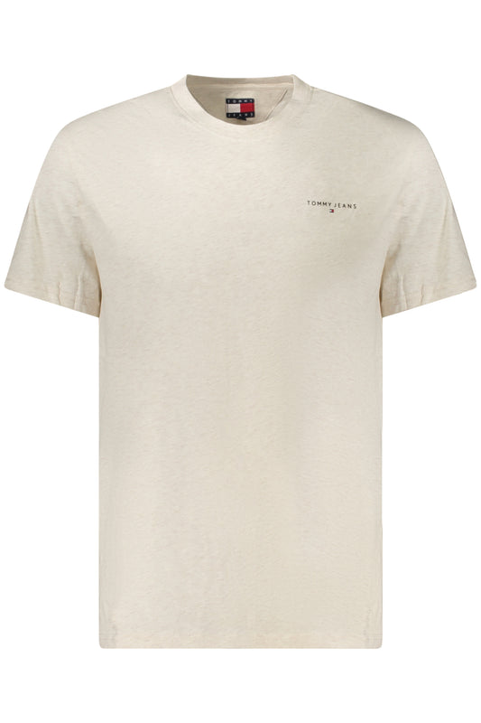 TOMMY HILFIGER T-SHIRT MANICHE CORTE UOMO BEIGE
