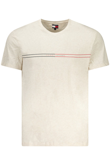 TOMMY HILFIGER T-SHIRT MANICHE CORTE UOMO BEIGE