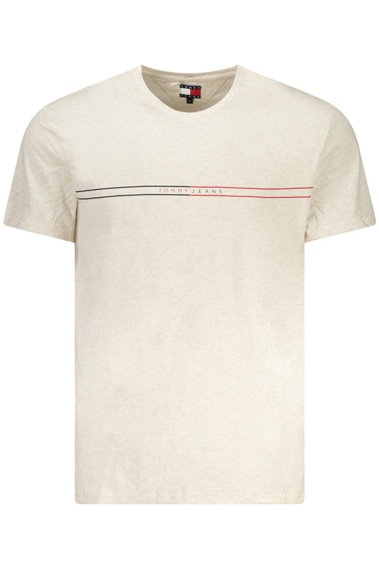 TOMMY HILFIGER T-SHIRT MANICHE CORTE UOMO BEIGE