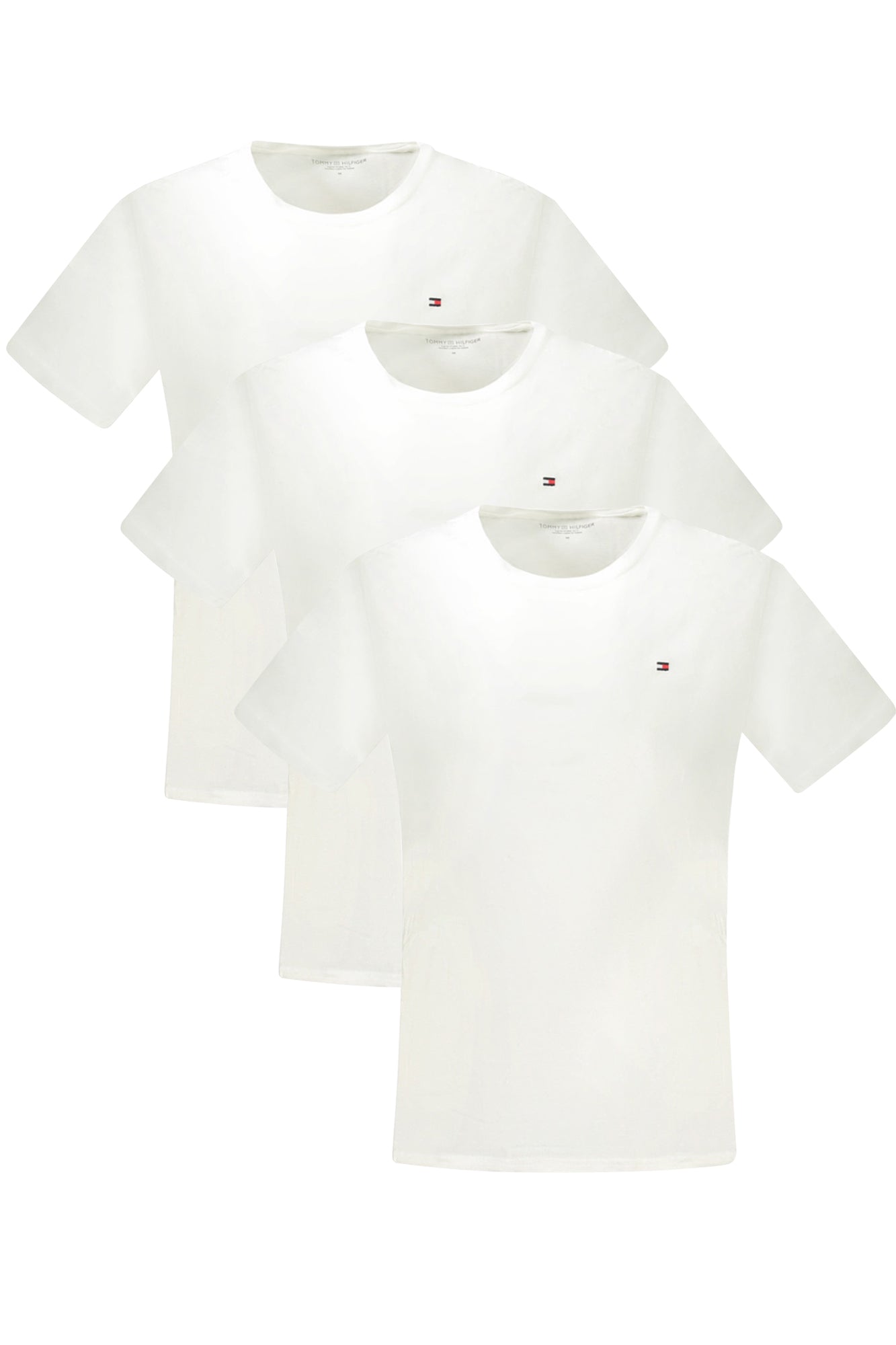 TOMMY HILFIGER T-SHIRT MANICHE CORTE UOMO BIANCO