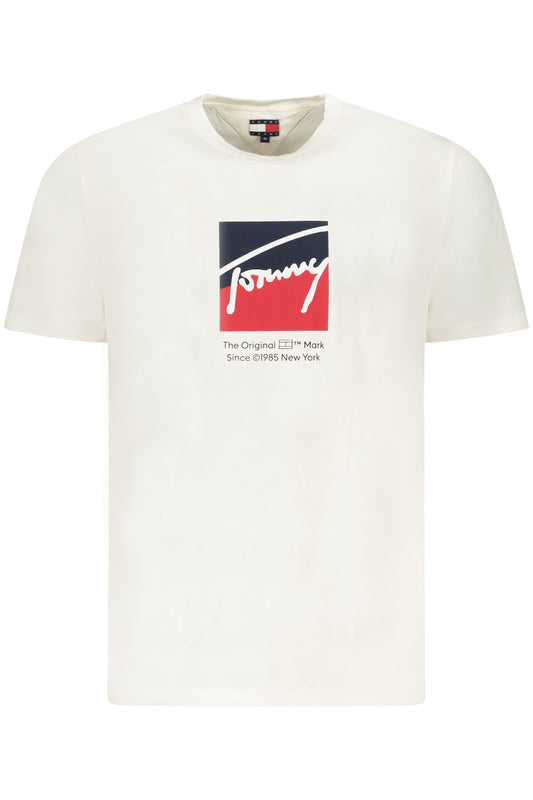 TOMMY HILFIGER T-SHIRT MANICHE CORTE UOMO BIANCO