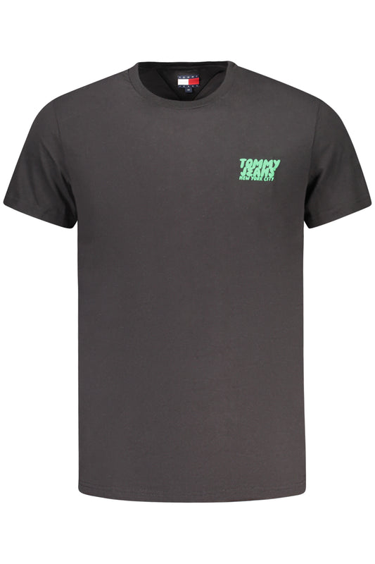 TOMMY HILFIGER T-SHIRT MANICHE CORTE UOMO NERO