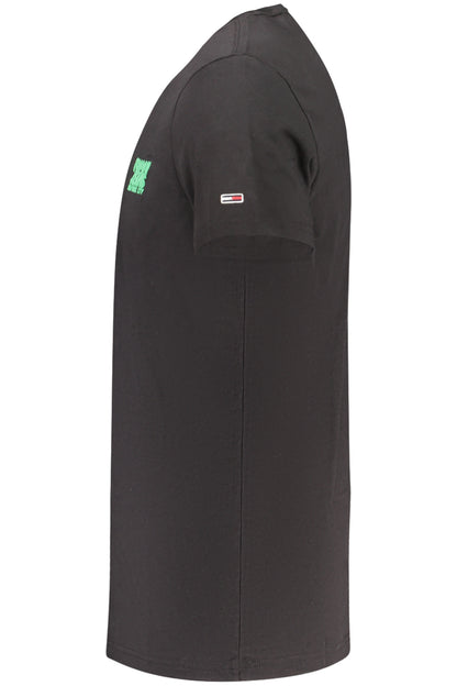 TOMMY HILFIGER T-SHIRT MANICHE CORTE UOMO NERO