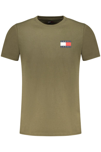 TOMMY HILFIGER T-SHIRT MANICHE CORTE UOMO VERDE