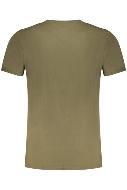 TOMMY HILFIGER T-SHIRT MANICHE CORTE UOMO VERDE